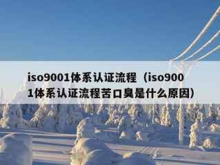 iso9001体系认证流程（iso9001体系认证流程苦口臭是什么原因）