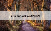 intp（intpa和intpt的区别）