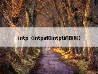 intp（intpa和intpt的区别）