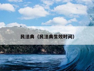 民法典（民法典生效时间）