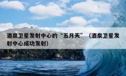 酒泉卫星发射中心的“五月天”（酒泉卫星发射中心成功发射）