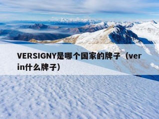 VERSIGNY是哪个国家的牌子（verin什么牌子）