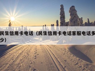 民生信用卡电话（民生信用卡电话客服电话多少）