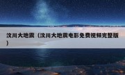 汶川大地震（汶川大地震电影免费视频完整版）