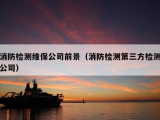 消防检测维保公司前景（消防检测第三方检测公司）