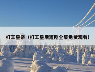 打工皇帝（打工皇后短剧全集免费观看）