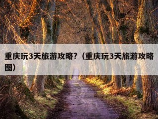 重庆玩3天旅游攻略?（重庆玩3天旅游攻略图）