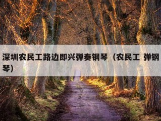 深圳农民工路边即兴弹奏钢琴（农民工 弹钢琴）