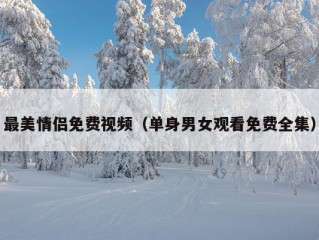 最美情侣免费视频（单身男女观看免费全集）