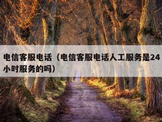 电信客服电话（电信客服电话人工服务是24小时服务的吗）