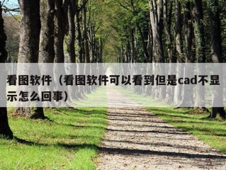 看图软件（看图软件可以看到但是cad不显示怎么回事）