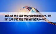 男孩7次举手后离世学校被判担责20%（男孩7次举手后离世学校被判担责20%!）