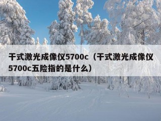 干式激光成像仪5700c（干式激光成像仪5700c五险指的是什么）