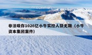 非法吸存1026亿小牛实控人获无期（小牛资本集团案件）