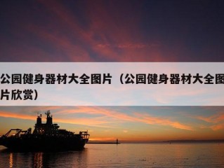 公园健身器材大全图片（公园健身器材大全图片欣赏）