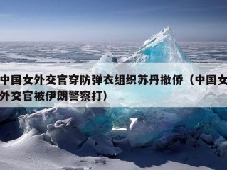 中国女外交官穿防弹衣组织苏丹撤侨（中国女外交官被伊朗警察打）