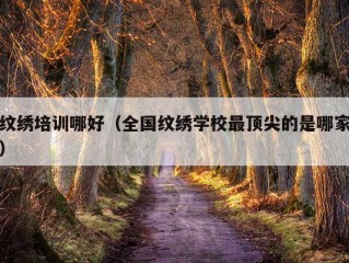 纹绣培训哪好（全国纹绣学校最顶尖的是哪家）