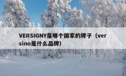 VERSIGNY是哪个国家的牌子（versino是什么品牌）