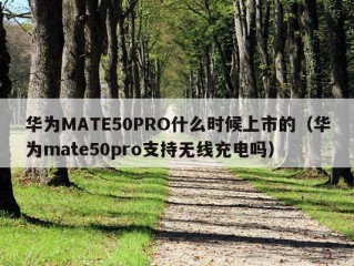 华为MATE50PRO什么时候上市的（华为mate50pro支持无线充电吗）