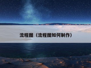 流程图（流程图如何制作）