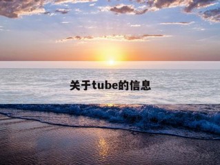 关于tube的信息