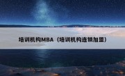 培训机构MBA（培训机构连锁加盟）