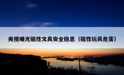 央视曝光磁性文具安全隐患（磁性玩具危害）