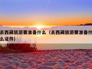 去西藏旅游要准备什么（去西藏旅游要准备什么证件）