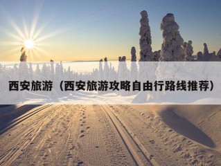 西安旅游（西安旅游攻略自由行路线推荐）