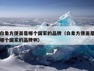 白象方便面是哪个国家的品牌（白象方便面是哪个国家的品牌啊）