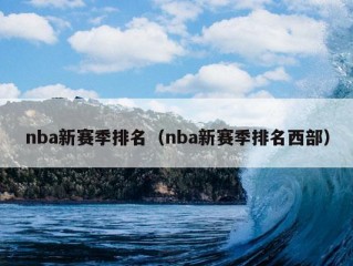 nba新赛季排名（nba新赛季排名西部）