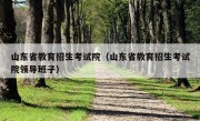 山东省教育招生考试院（山东省教育招生考试院领导班子）