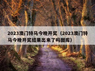 2023澳门特马今晚开奖（2023澳门特马今晚开奖结果出来了吗图库）