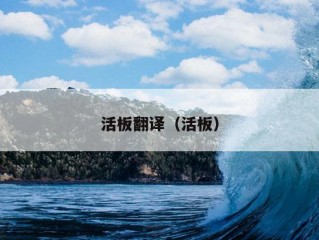 活板翻译（活板）