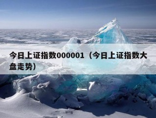 今日上证指数000001（今日上证指数大盘走势）