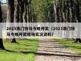 2023澳门特马今晚开奖（2023澳门特马今晚开奖现场实况资料）