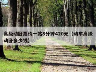 高级动卧票价一站8分钟420元（动车高级动卧多少钱）