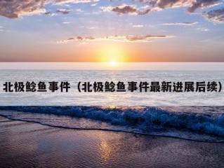 北极鲶鱼事件（北极鲶鱼事件最新进展后续）