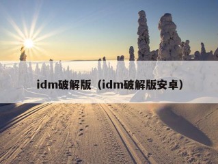 idm破解版（idm破解版安卓）