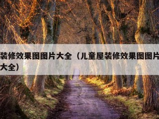 装修效果图图片大全（儿童屋装修效果图图片大全）