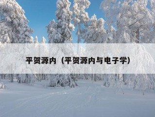 平贺源内（平贺源内与电子学）