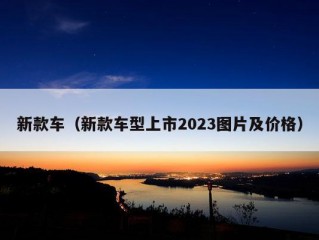 新款车（新款车型上市2023图片及价格）