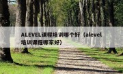 ALEVEL课程培训哪个好（alevel培训课程哪家好）