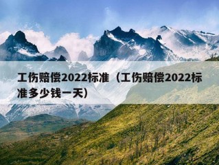 工伤赔偿2022标准（工伤赔偿2022标准多少钱一天）