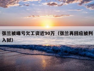 张兰被曝亏欠工资近90万（张兰再回应被判入狱）