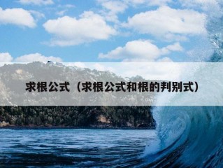 求根公式（求根公式和根的判别式）