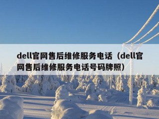 dell官网售后维修服务电话（dell官网售后维修服务电话号码牌照）