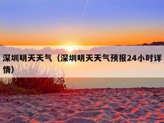 深圳明天天气（深圳明天天气预报24小时详情）