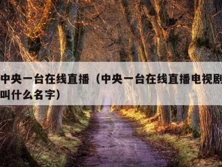 中央一台在线直播（中央一台在线直播电视剧叫什么名字）