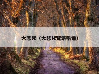 大悲咒（大悲咒梵语唱诵）